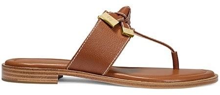 ripley thong michael kors|Ripley Leather Slide Sandal .